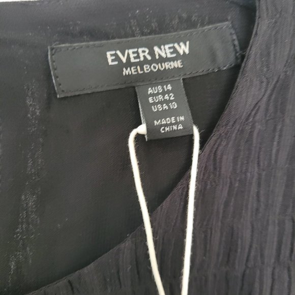 Monti puff sleeve blouse- black - Picture 3 of 5